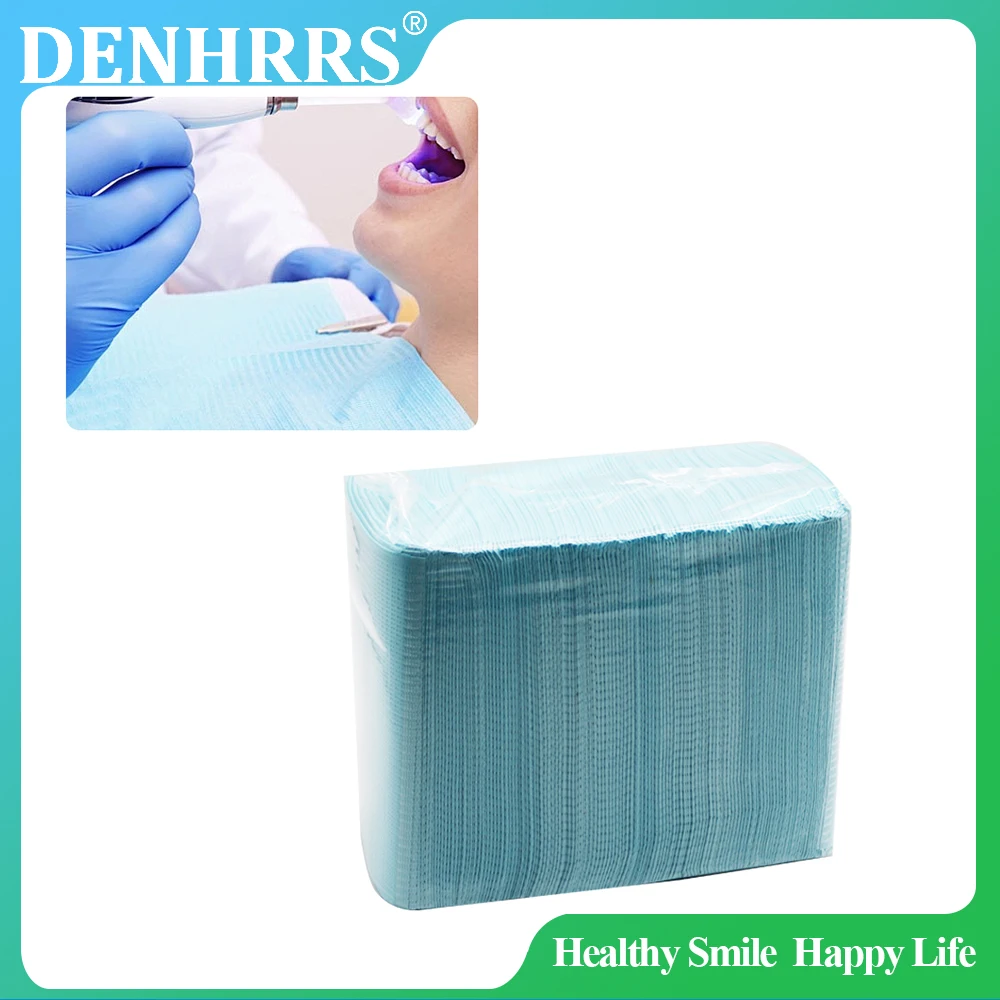 

125Pcs/Pack Disposable Dental Clean Bib Patient Dental Napkins Dental Accessories