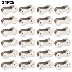 Master Links Bike Chain 1/2 X 1/8 24 Pcs Connector Accessories For Bicycles Quick Chain Replacement Road Bike Part