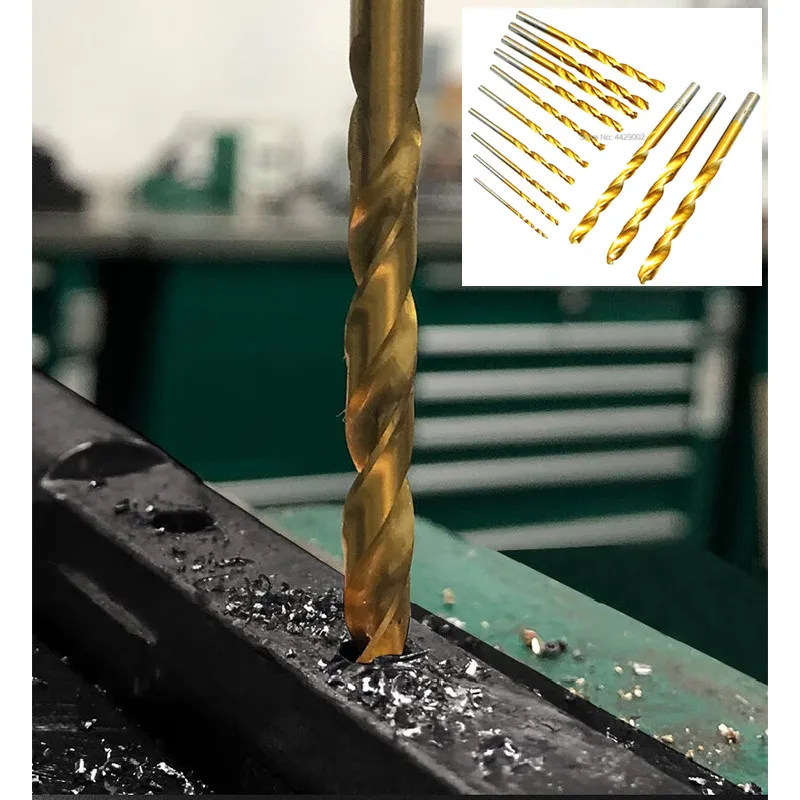

Спиральное сверло HSS по металлу, 13 шт., набор спиральных сверл, сверла из высокоскоростной стали для резки мягкого металла, дерева, пластика, сверления отверстий
