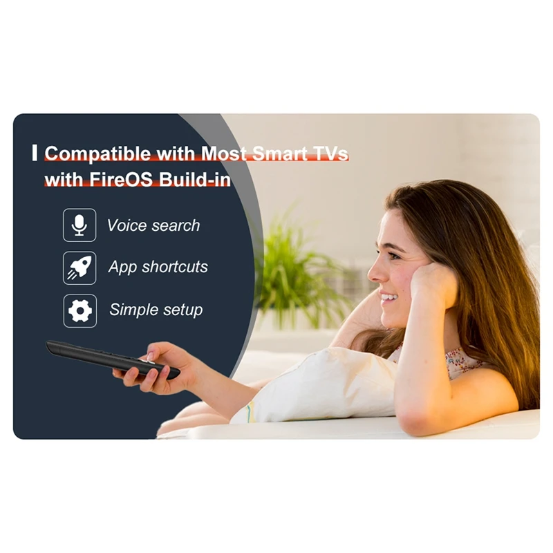 交換用音声リモコン Insignia、東芝、パイオニア スマート TV、Fire スマート TV と互換性あり