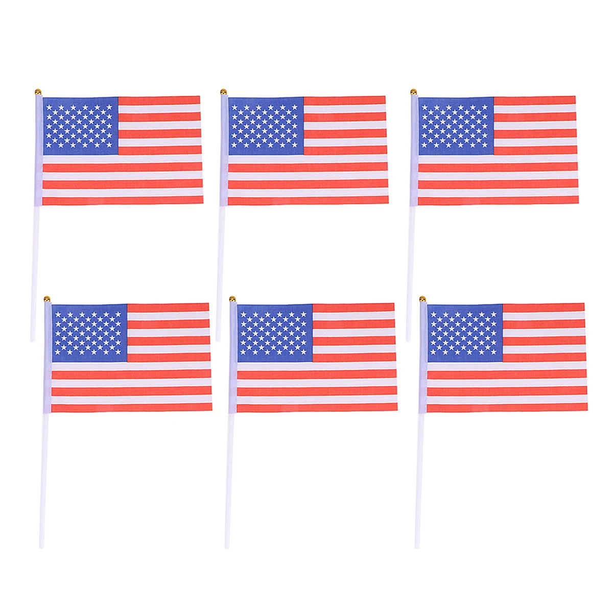 

20pcs Hand Held Stick Flags Polyester Mini Flags for Sport Events Party Decorations Fade Resistant