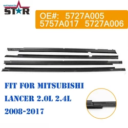 4 Pcs/set 5727A005 5727A006 5757A017 Outside Window Glass Rubber for Mitsubishi Lancer CY CX for Fortis Evo Rubber Laminate