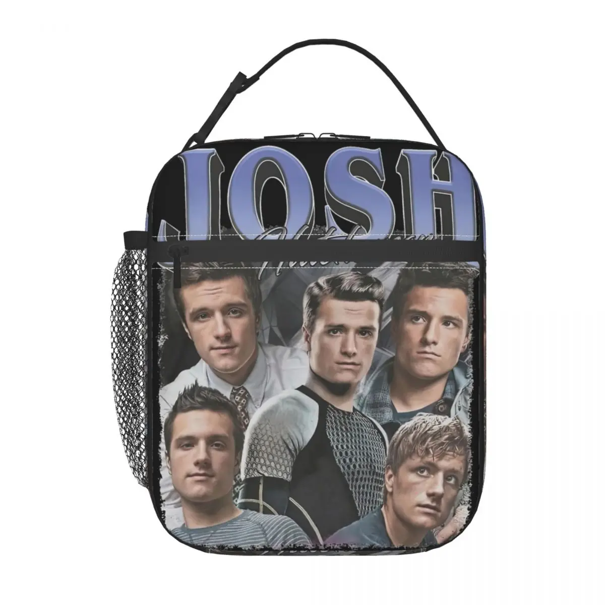 Josh Hutcherson Retro Bootleg Accessories Insulated Lunch Bag Office Food Box Reusable Casual Cooler Thermal Lunch Box