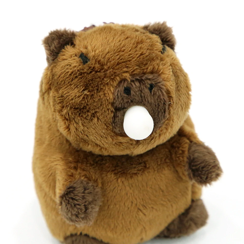 13cm Cute Squeeze Bubble Capybara Plush Keychain Stuffed Animals Keychain Hanging Pendant Key Ring For Schoolbag Key Wallet Bag