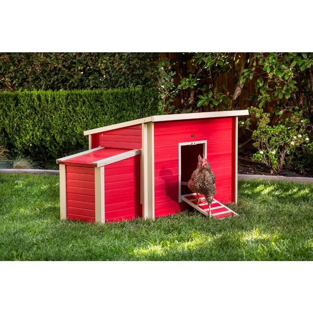 Chicken Coop, 52 in, Moisture Resistant, Warp Resistant, Crack Resistant, Poultry Cages, Wood Chicken Coops