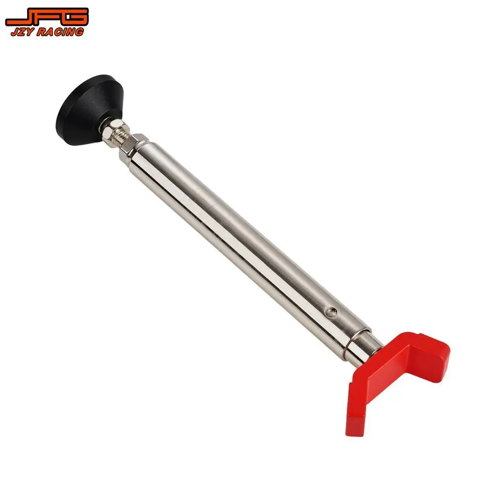 

Universal Front Rear Motorcycle Wheel Stand Handle Single Sided Paddock Stand Sturdy Support 49cm Extension