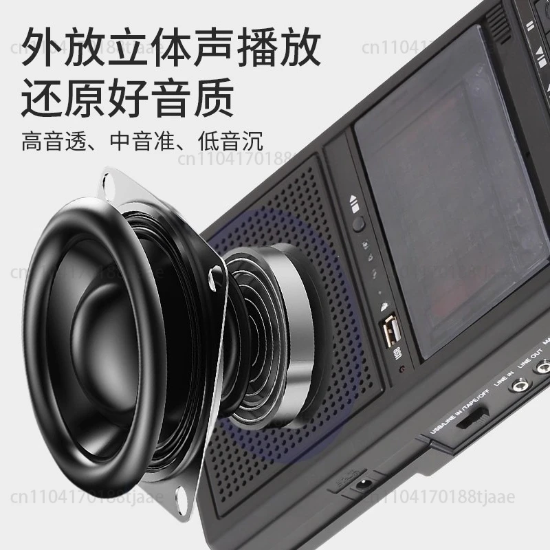 

Ретро стерео кассетный плеер Walkman кассетная лента музыка аудио автоматический обратный с рекордером внешний динамик USB воспроизведение