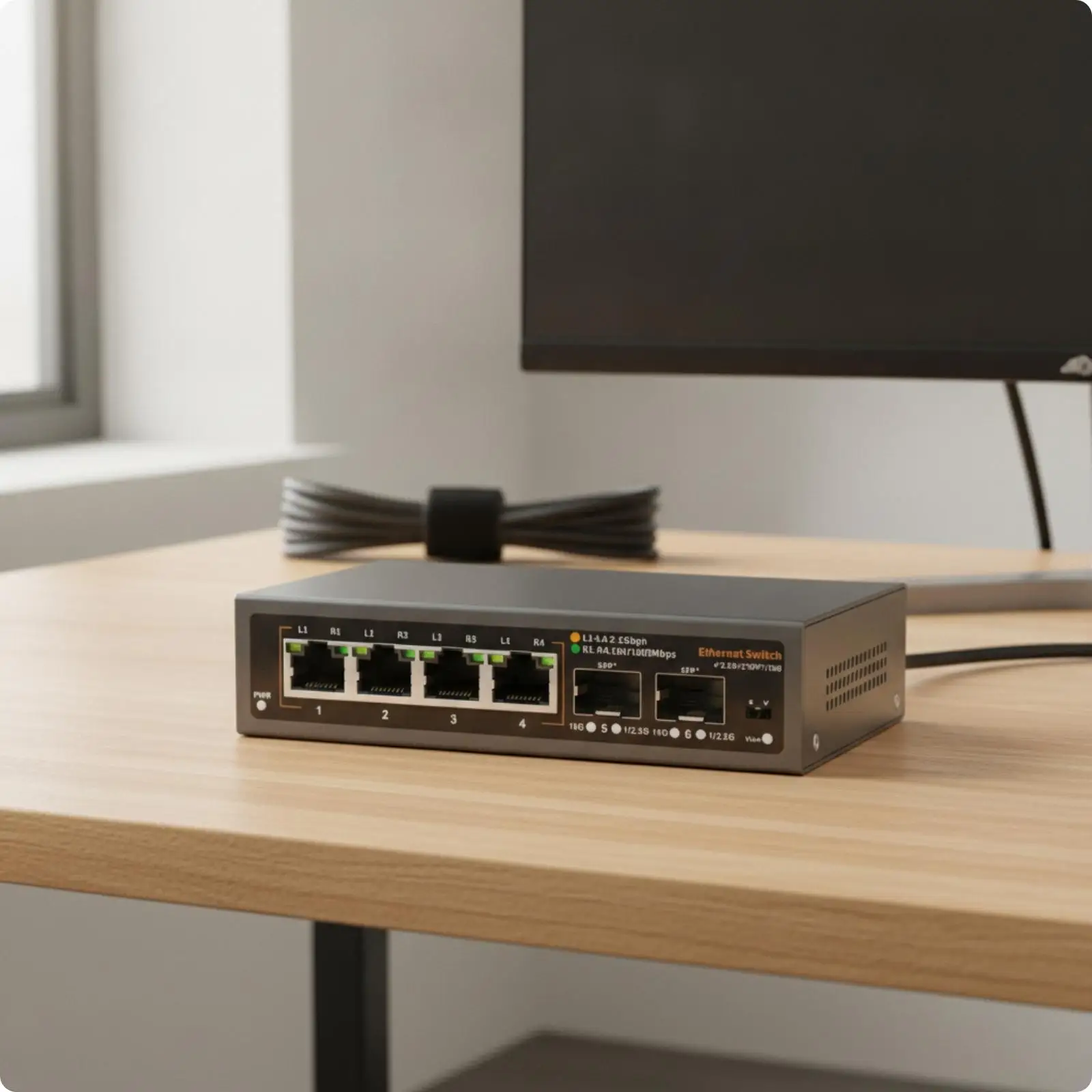 High Throughput 2.5G Ethernet Switch with Dual 10G SFP+ Slots for IP Camera and Access Point Wired Backbone Link