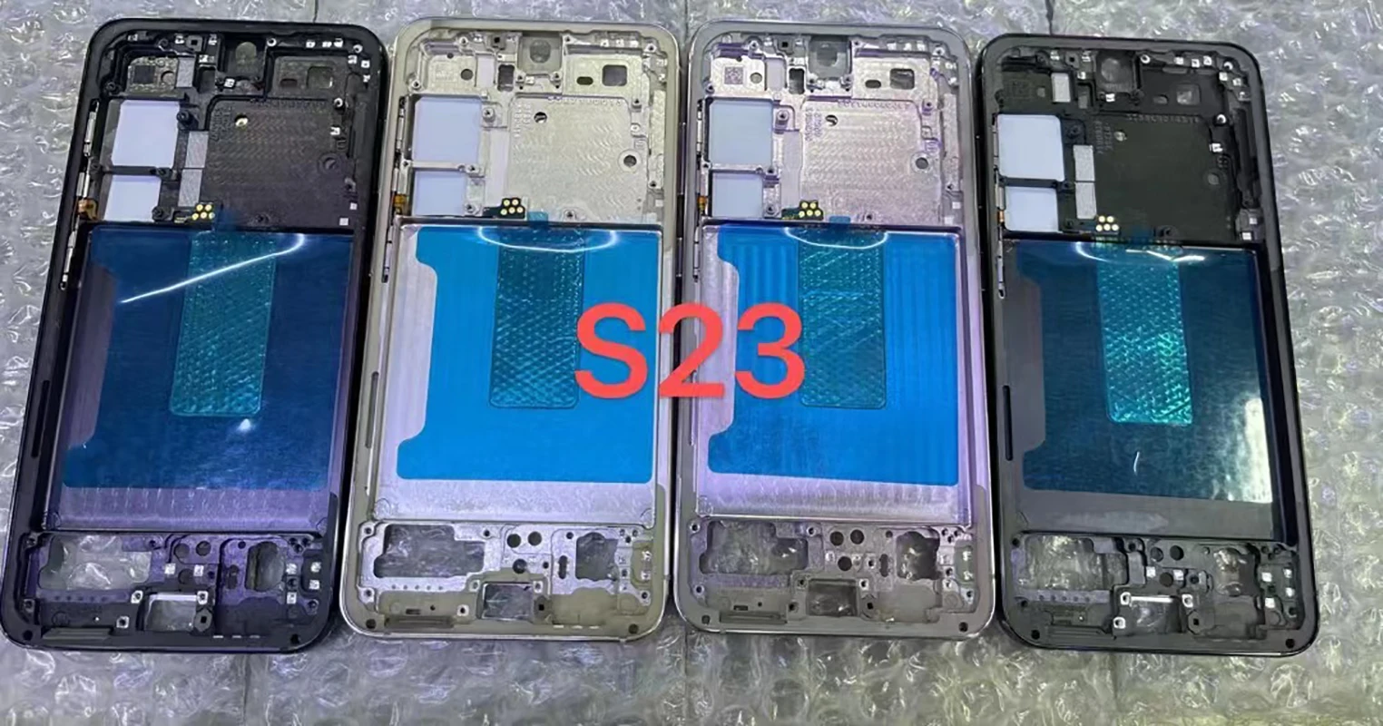 

Middle Frame Bezel LCD Frame Chassis Plate with Side Buttons Adhesive For Samsung s23 s23 PLUS S23 ULTRA Housing