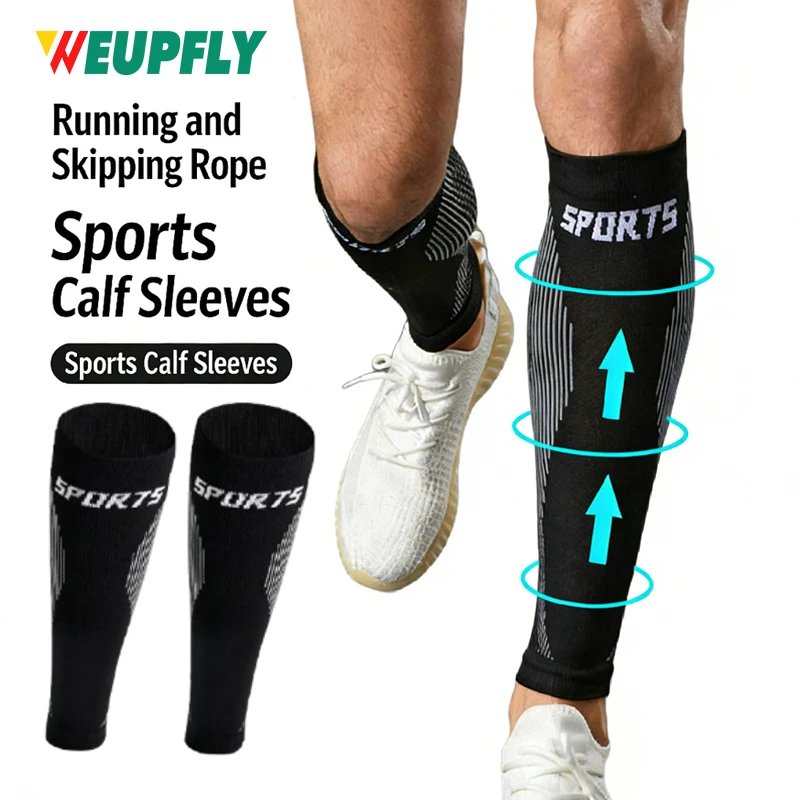 

1/2PCS Calf Compression Sleeves, Footless Compression Socks for Shin Splints, Leg Fatigue, Travel, Running, Standing &Daily Wea