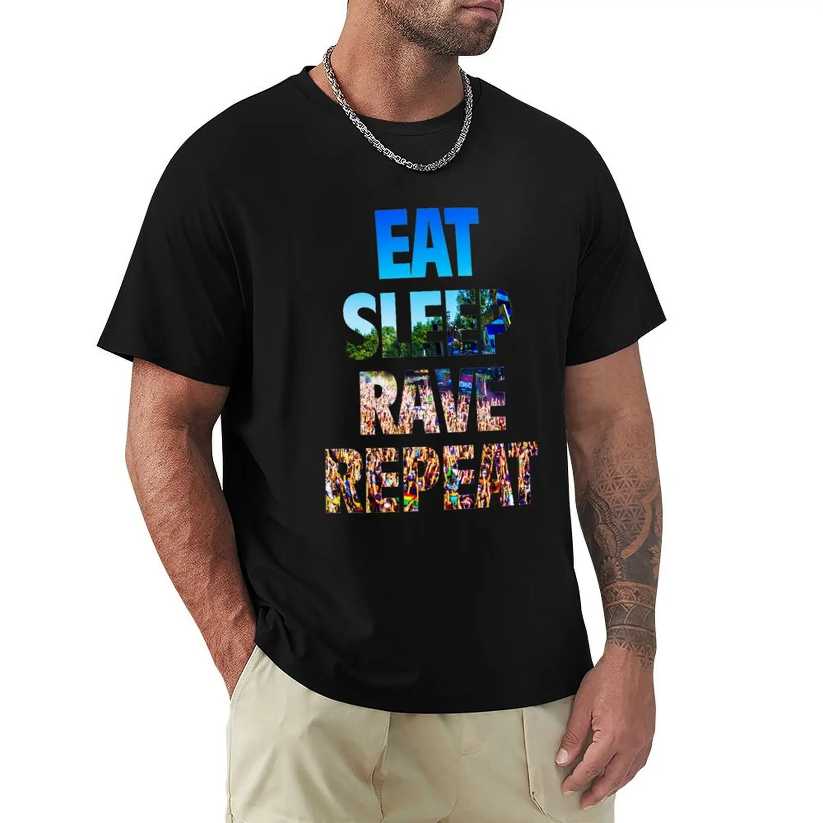 

Eat Sleep Rave Repeat T-Shirt shirts graphic cheap stuff sports fans men clothing