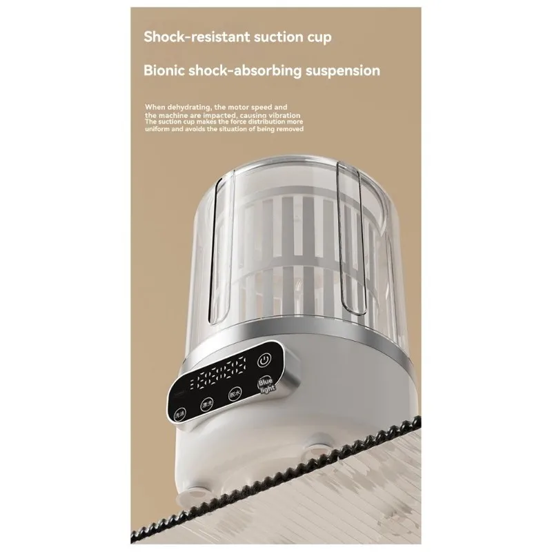 

ABVI-Small Dedicated Sock Washing Machine Underwear Laundry Cup Washing And Drying All-In-One Wireless Portable