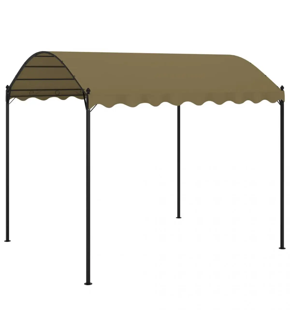 Taupe gray gazebos and gazebos 4x3x2,6 m 180g/m²