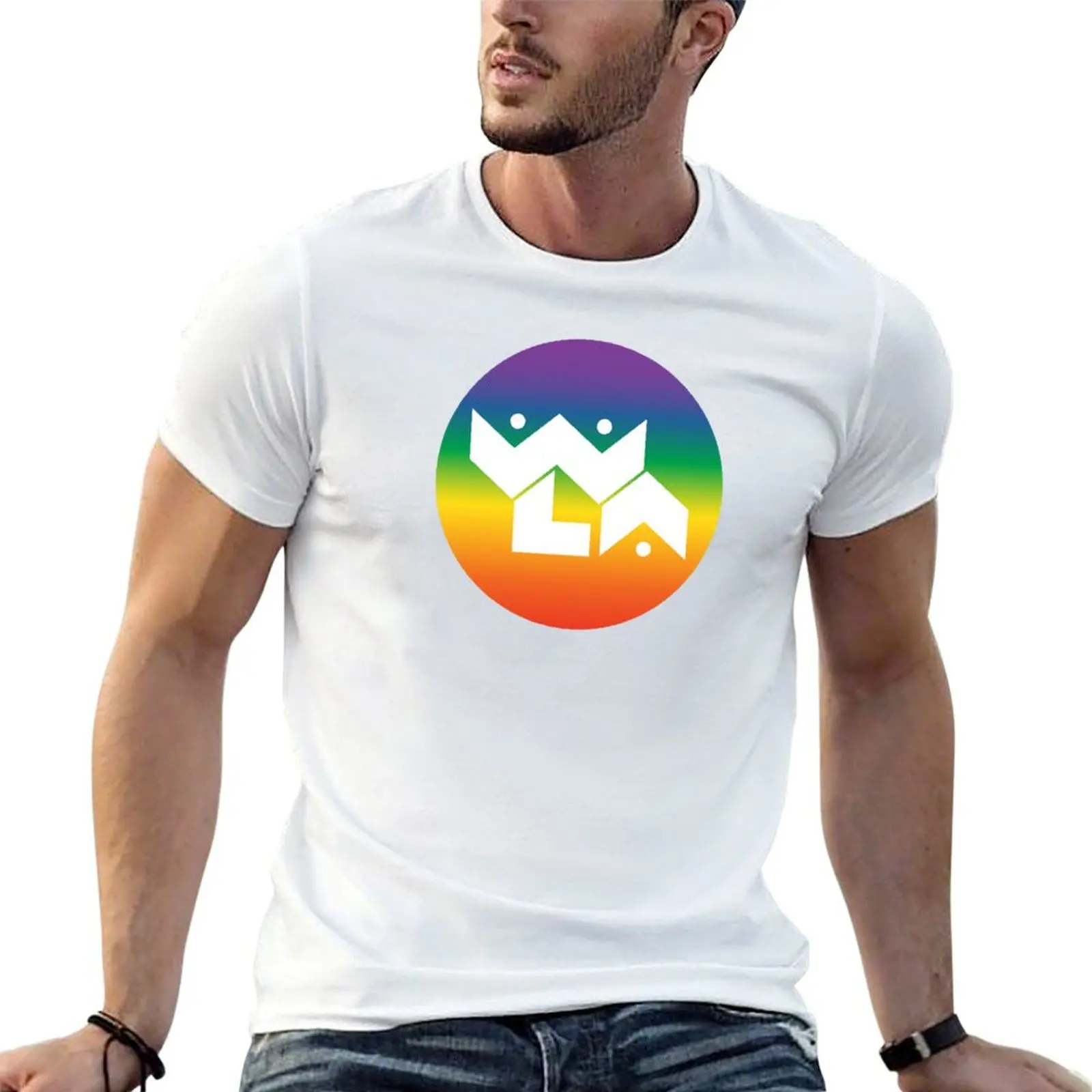 

WLA Pride Logo T-Shirt t shirts with prints essential t shirt t shirts for man cotton funny T-shirt