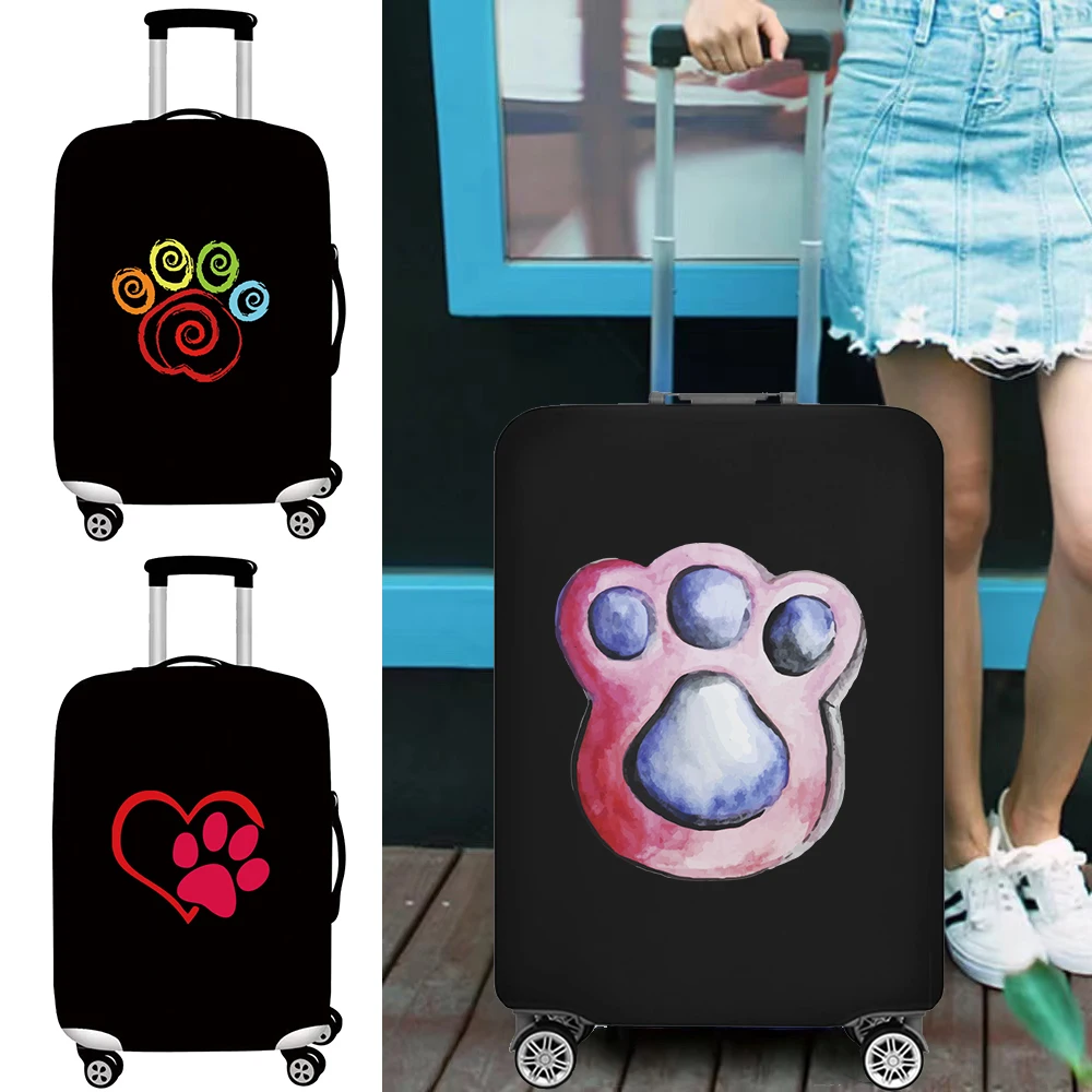 

Portable Footprints Series Luggage Covers Trolley Case Travel Outdoor Holiday Essentials Luggage Protector Cover 18-32 Inch
