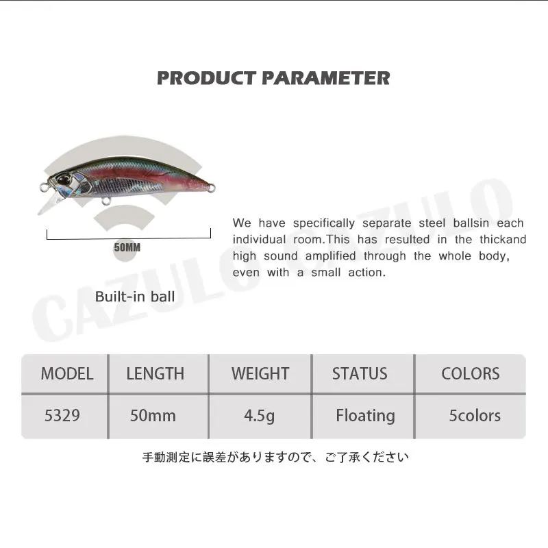 Topwater Wobblers Isca Dura Micro Flutuante Minnow Isca De Pesca 50mm 4.5g Isca Artificial Acessórios De Pesca Blackfish Leurre