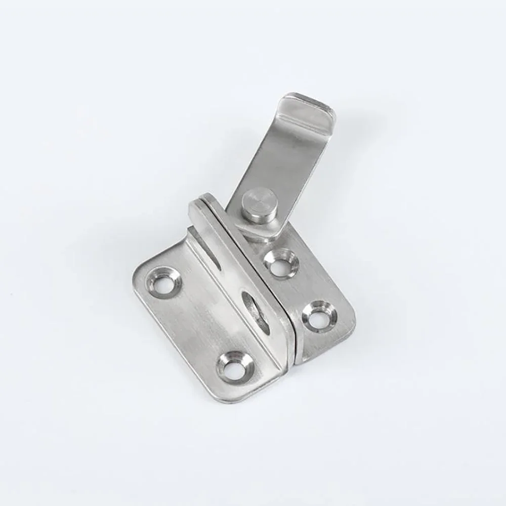 1Pc Thick Stainless Steel Door Buckle Cabinet door Hanging buckle Bolt safety bolt Sliding Hasp Pet cage  lock  latch