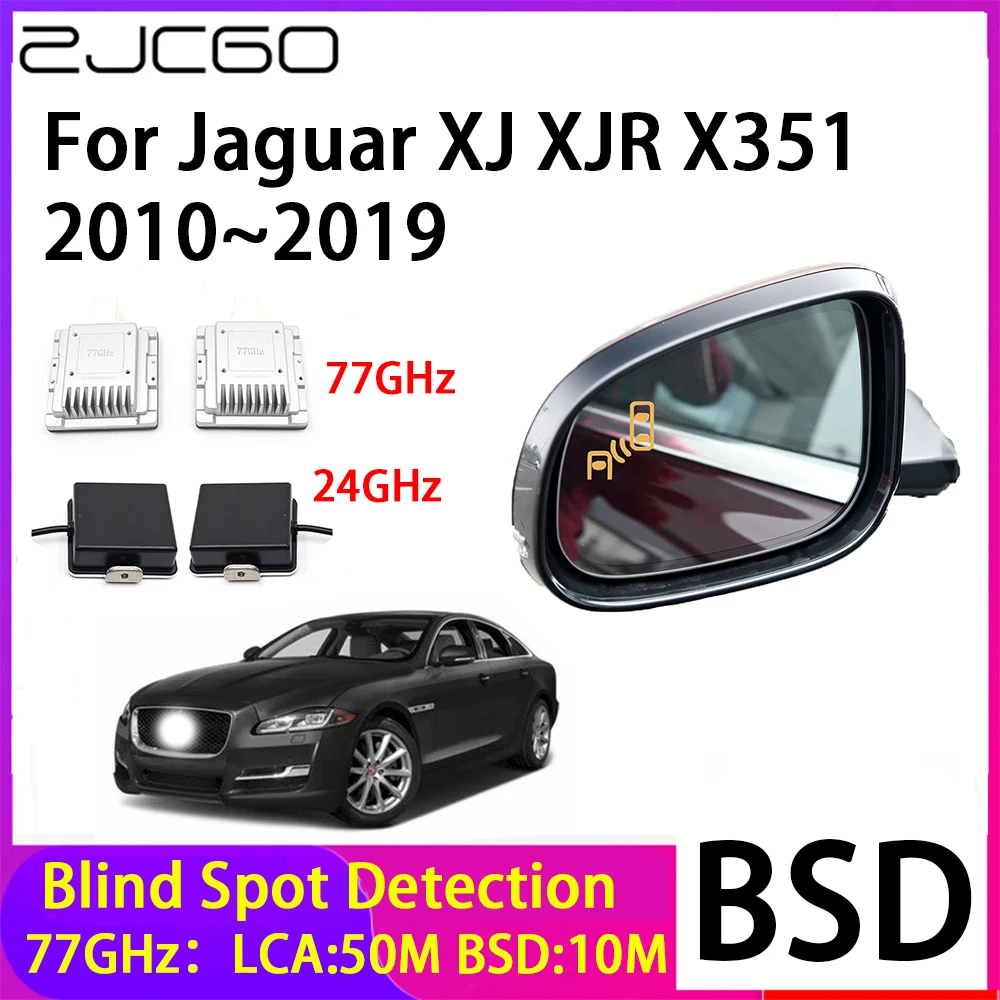 ZJCGO Car Blind Spot Detection BSD Mirror Rear Radar Detection System for Jaguar XJ XJR X351 2010~2019