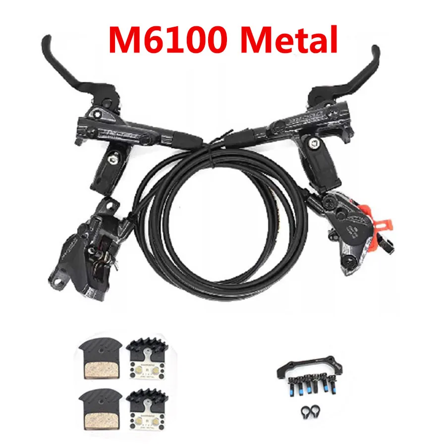 シマノ DEORE M6100 M6120 油圧ディスクブレーキセット 2ピストン