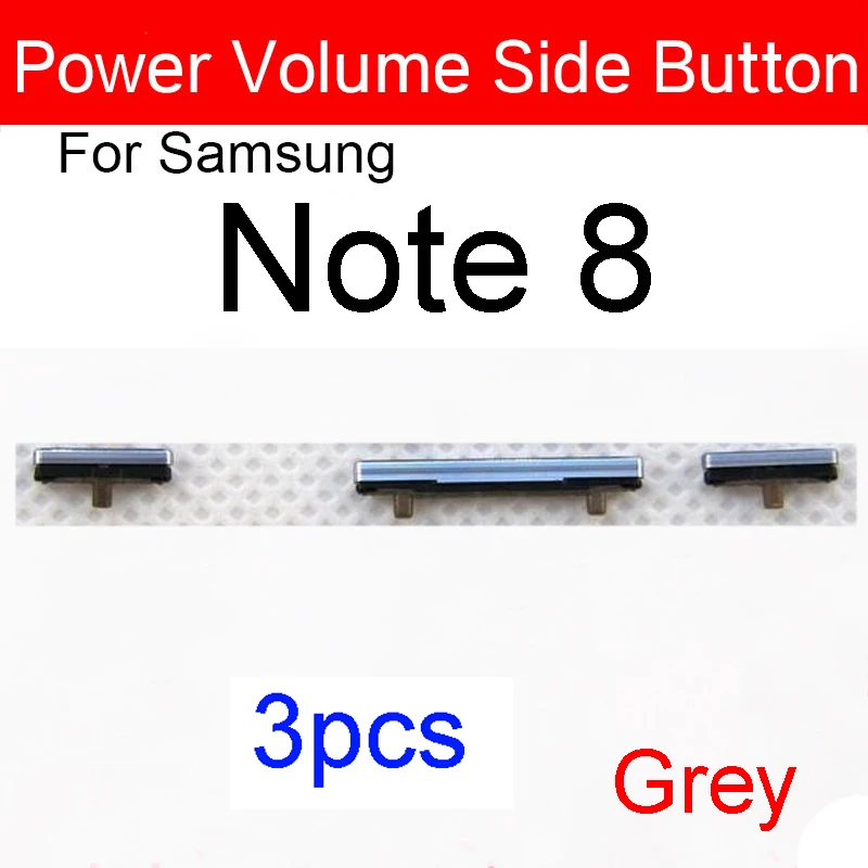 1lot(3pcs) Volume Power Button On Off Side Key For Samsung Galaxy Note 8 N950 N950F N950FD N950U N950W N950N Repair Parts