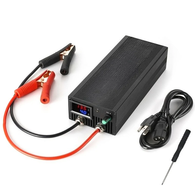 12V lithium battery smart charger 60A85a voltage adjustable 14.6V100A lithium iron phosphate battery adapter