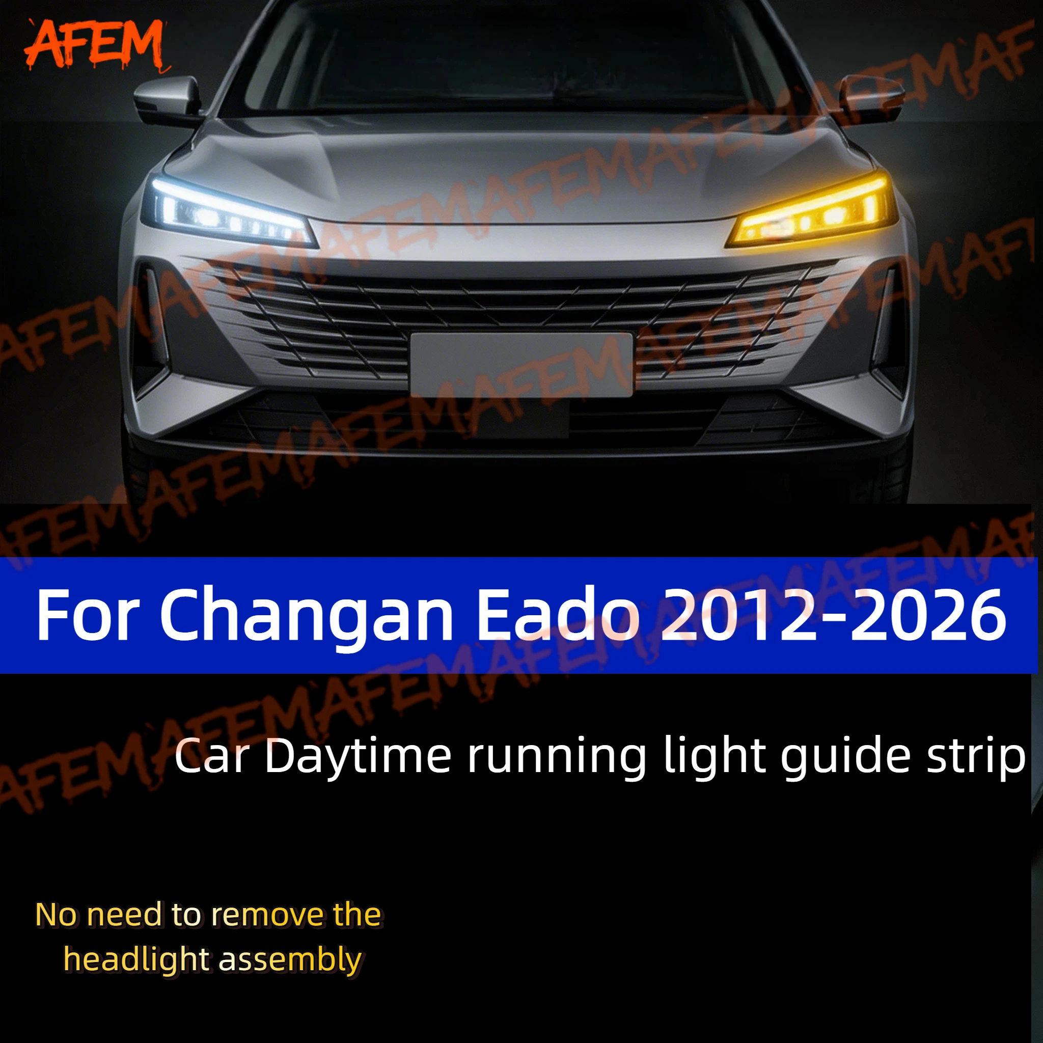 Daytime Running Light Guide Strip For Changan Eado 2012-2026 Auto LED DRL Daytime Running light Flexible Decorative Ambient Lamp