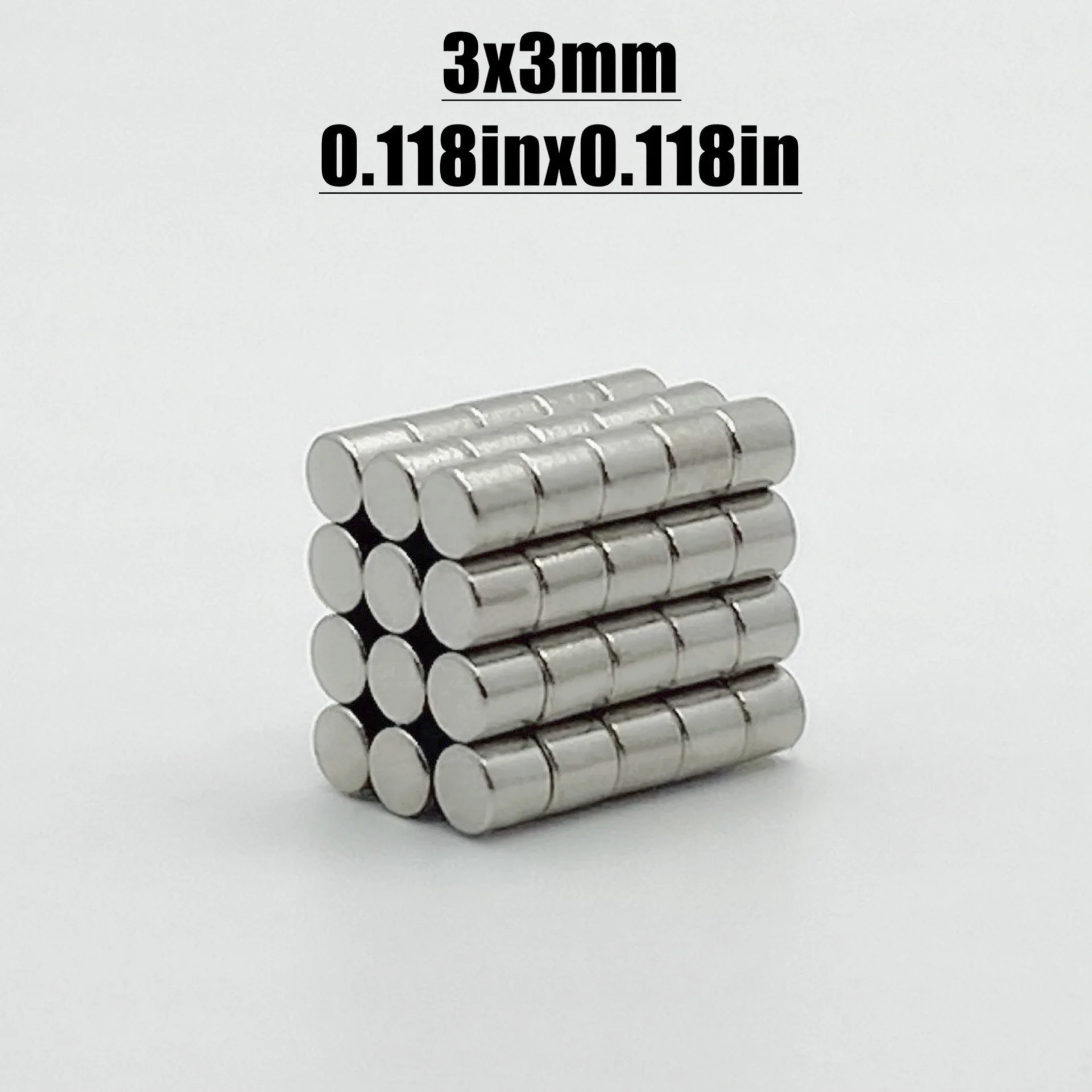 50/100/200/500/1000 Pcs 3x3 Neodymium Magnet 3mm x 3mm N35 NdFeB Round Super Powerful Strong Permanent Magnetic imanes Disc 3x3