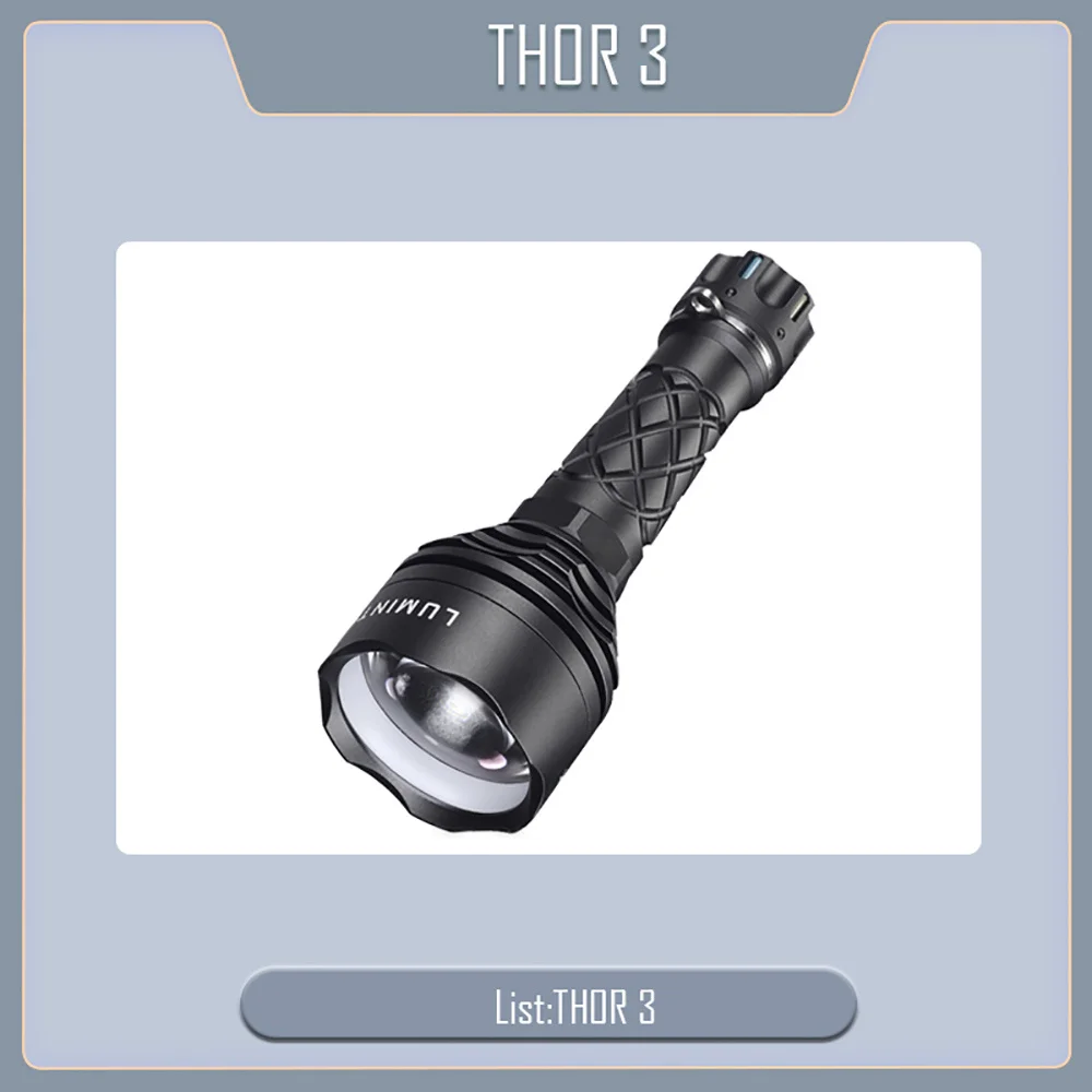 Outdoor Zaklamp Tent Camping Lantaarn Zelfverdediging Lamp EDC Vissen High Power LED Zaklamp 2500 Meter Afstand LEP Licht THOR 3
