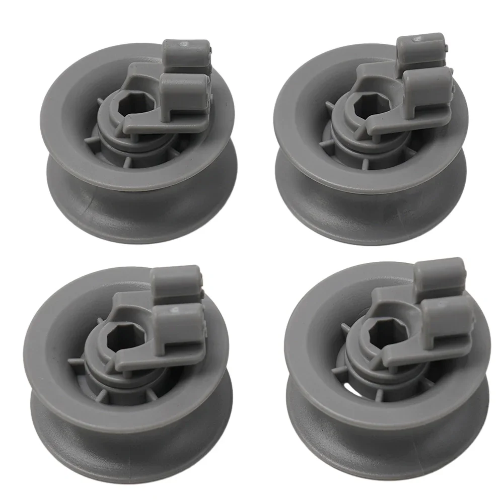 

4pcs Dishwasher Wheel Roller Accessory For Bosch Siemens-Neff-Beko 611666 ABS Durabling Grey Universaly 31 Mm*14 Mm Dishwasher