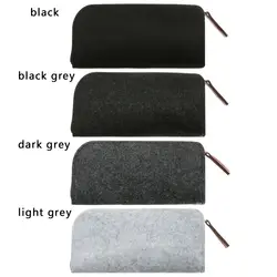 1PC Wool Felt Cloth Zipper Glasses Case Bag Portable Sunglasses Case Box Multifunctional Soft Portatives Protector