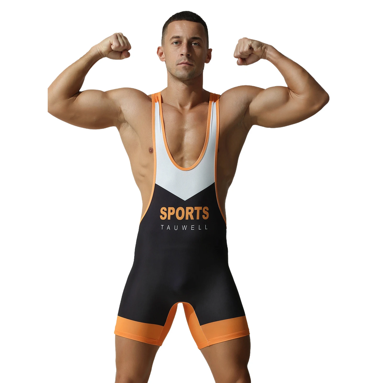 

Men Wrestling Singlets Athletic Bodybuilding Supporters Sport Bodysuit Sleeveless Training Leotards Weightlifting Jumpsuits