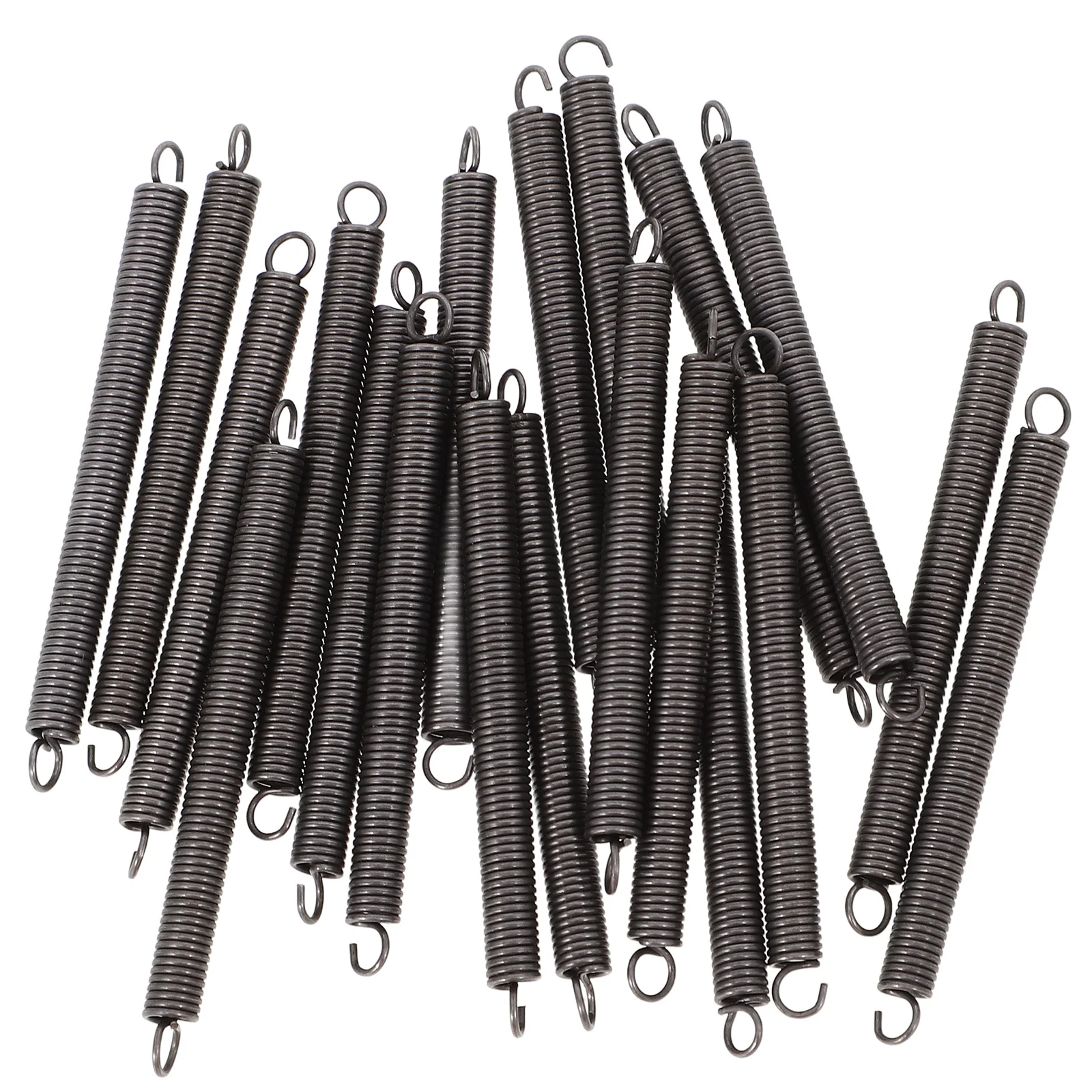 20 Pcs Extension Spring Strong Tensile Stainless Steel Hook Ends Black Large Size Essential Home Repair Hardware Lighting