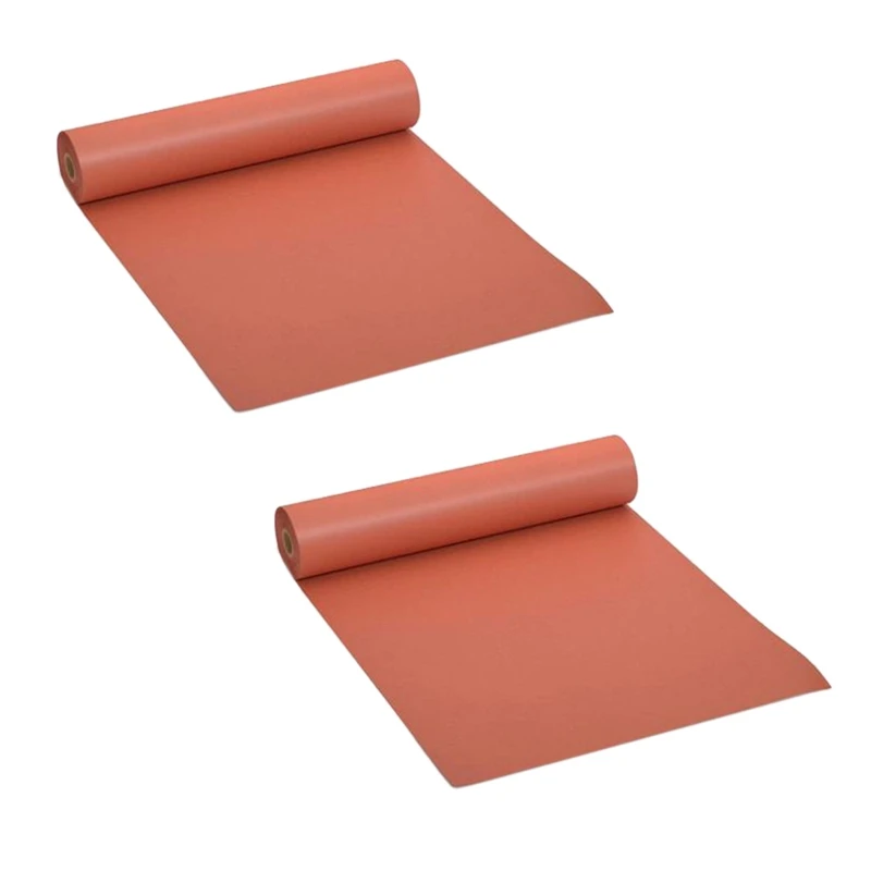 

2Pcs 45.7Cmx53.3M Pink Kraft Butcher Paper Roll Food Grade Peach Wrapping Paper For Smoking Meat Of All Varieties