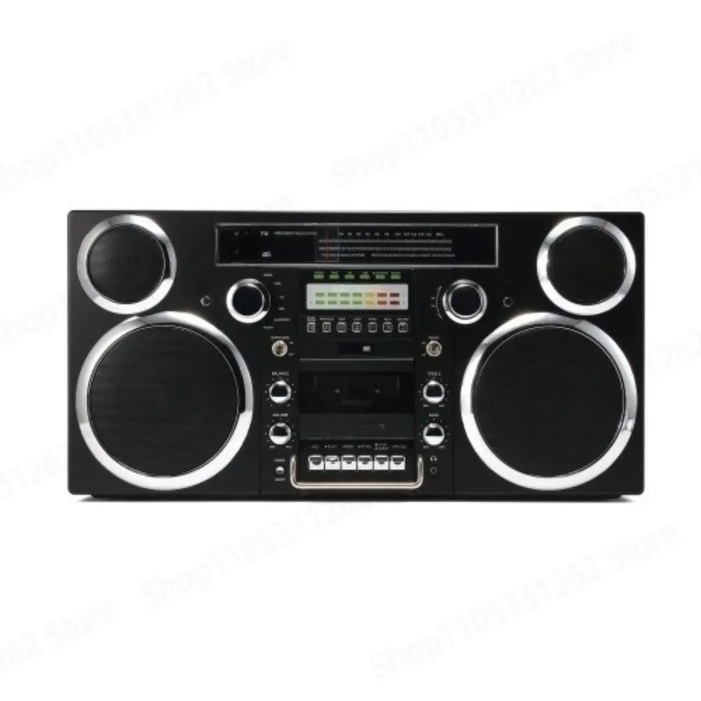 Large retro CD player, tape player radio wireless bluetooth speaker high fidelity HIFI sound quality