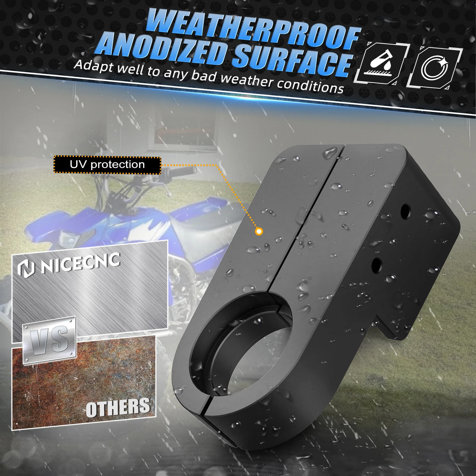 ل Banshee350 ATV سلسلة المنزلق عدة لياماها الناسف 200 1988-2006 رابتور 350 2004-2013 2011 المحارب 350 النايلون المقاوم للاهتراء #3