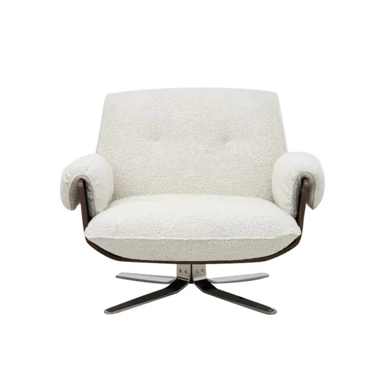 Leisure chair, designer light luxury rotating single sofa chair
