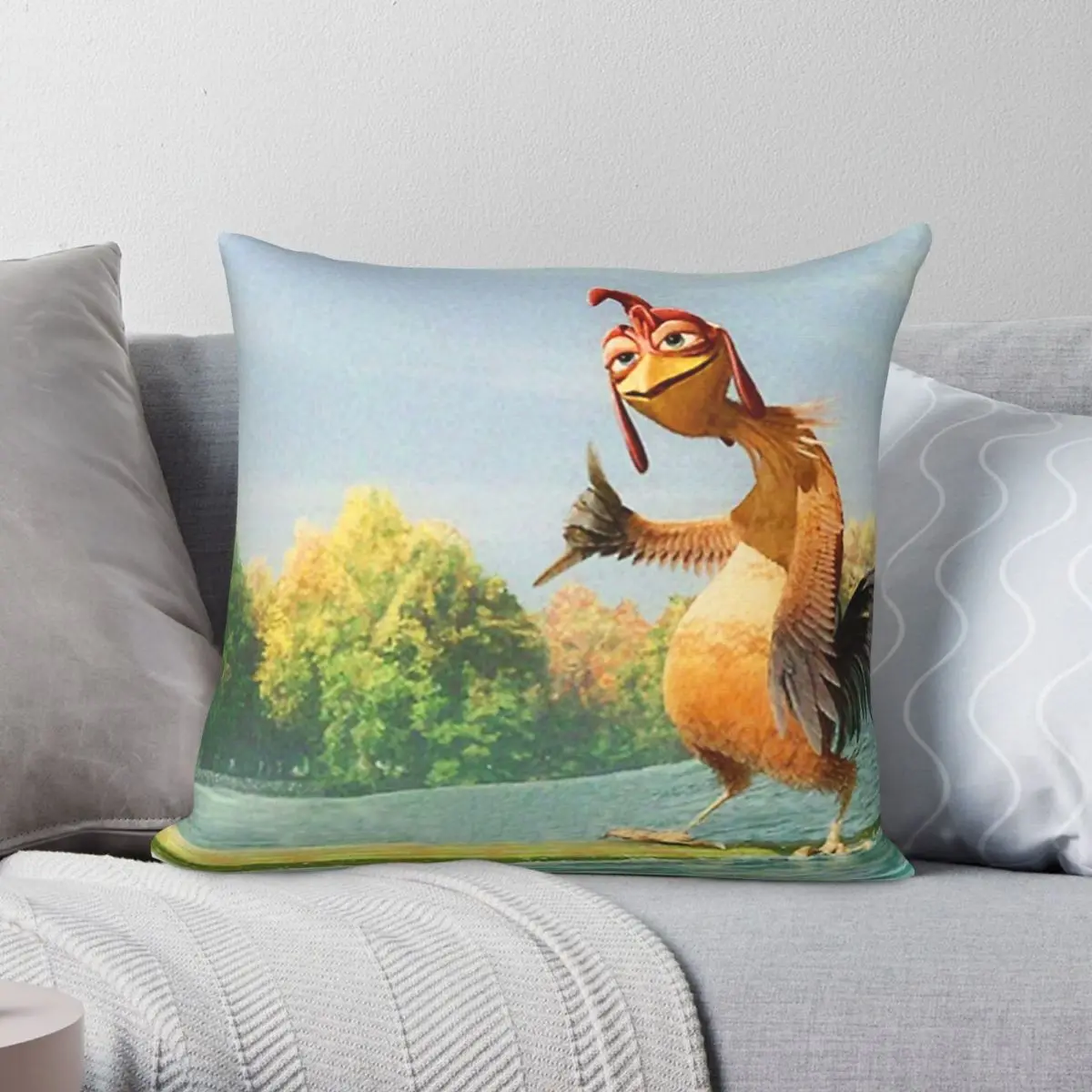 

Heroes Chicken Joe No Words Pillowcase Polyester Linen Velvet Printed Zip Decor Home Cushion Cover