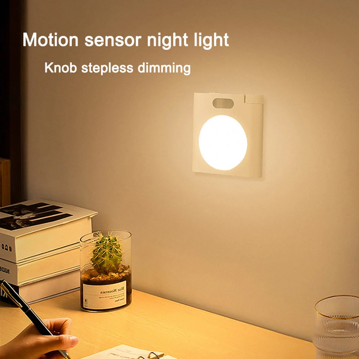 Dimming Night Light With Motion Sensor LED Light Lamps Children\'S Night Light Wireless Night Lamp For Bedside Table Bedroom