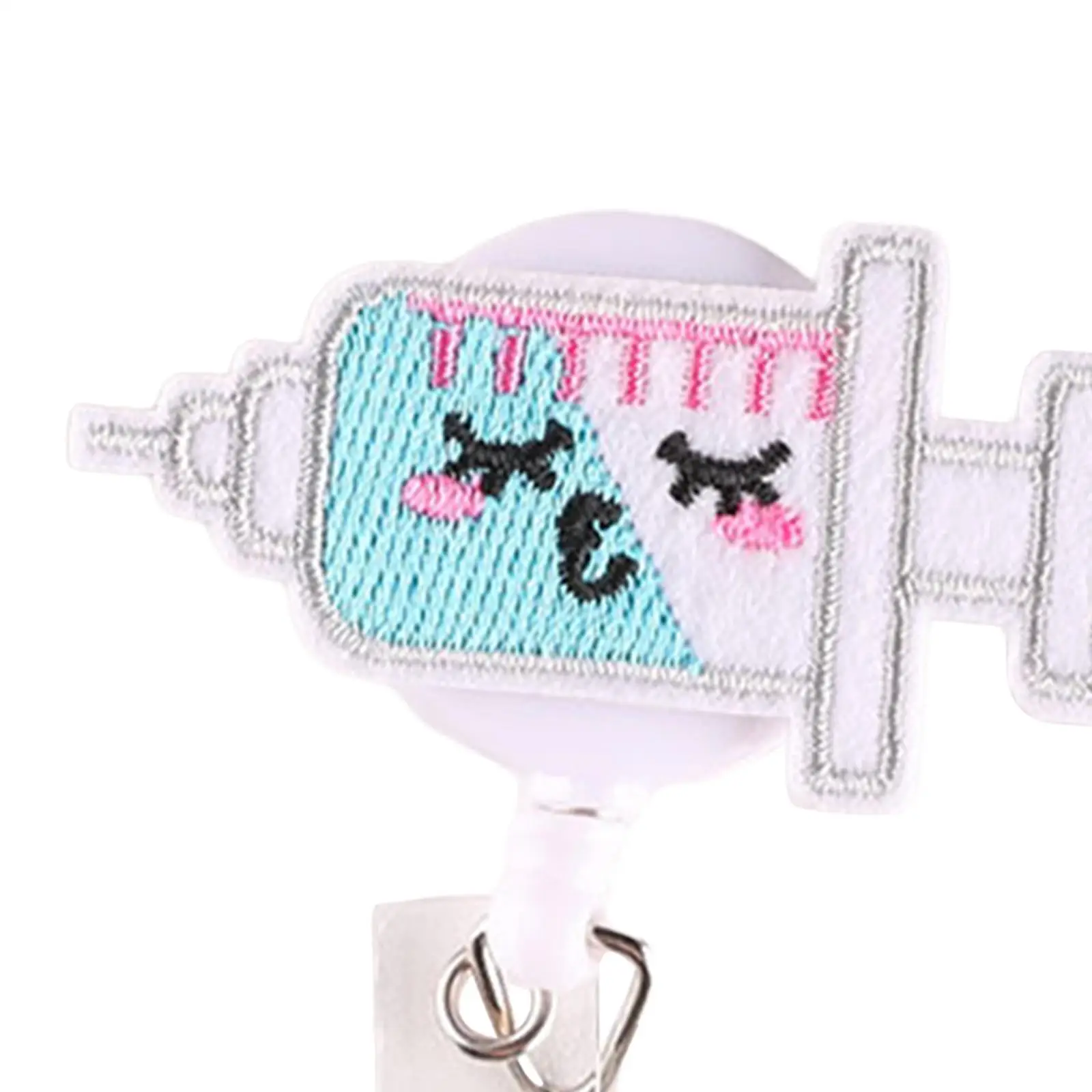 Retractable ID Badge Holder, Badge Reel, Multipurpose Funny Telescopic Rope