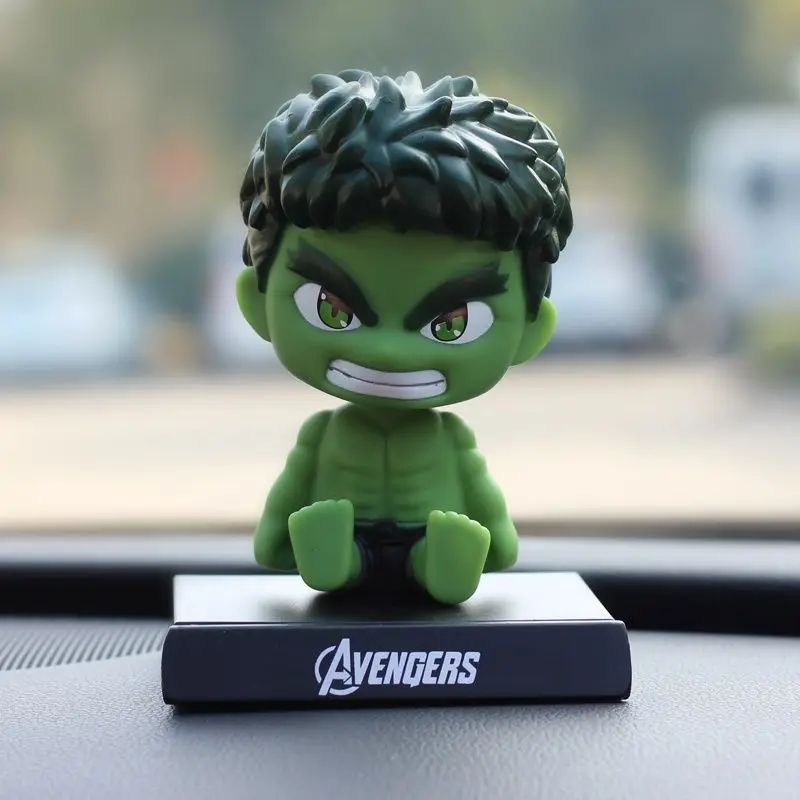 Avengers Auto Ornament Bobblehead Pop Iron Man Auto-interieur Decoratie Spider-Man Figuur Marvel Auto Ornament Verrassingscadeau