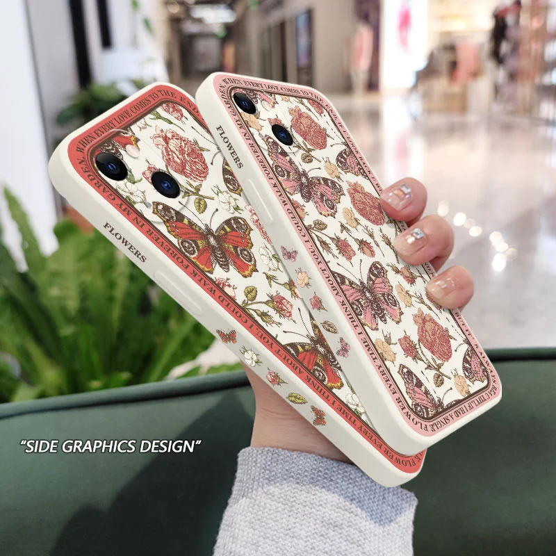 Чехол для телефона с цветочным принтом Classicism для iPhone 17, Air 16e 16, 15, 14, 13, 12, 11 Pro Max Mini X XR XS MAX Plus Cover
