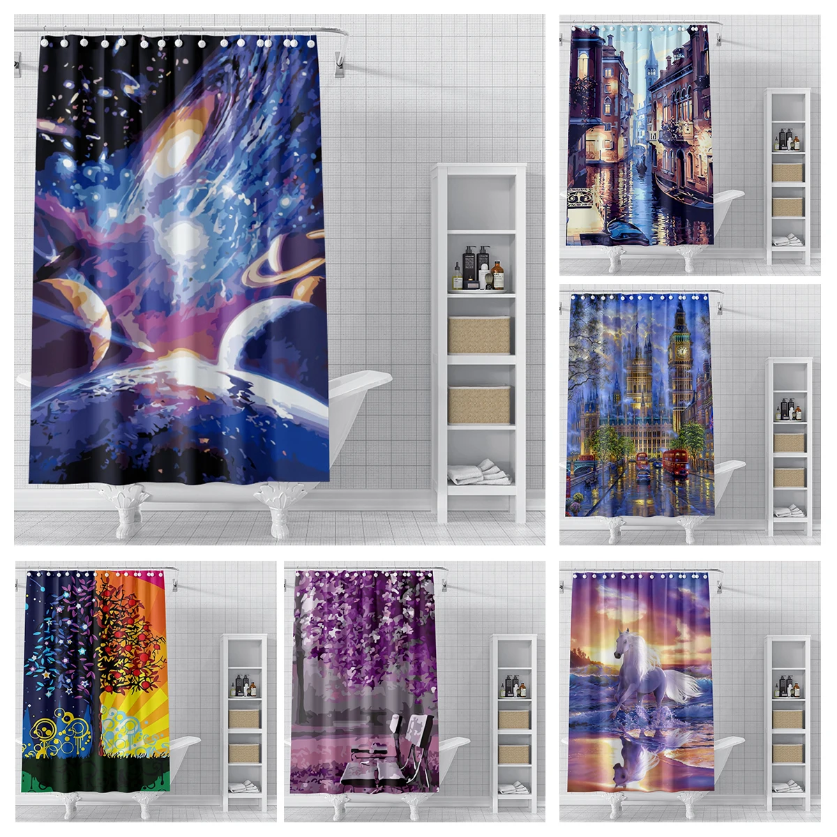 home shower curtains for bathroom waterproof fabric Modern Nordic style bathroom Curtains modern shower curtain 180x200 240x200