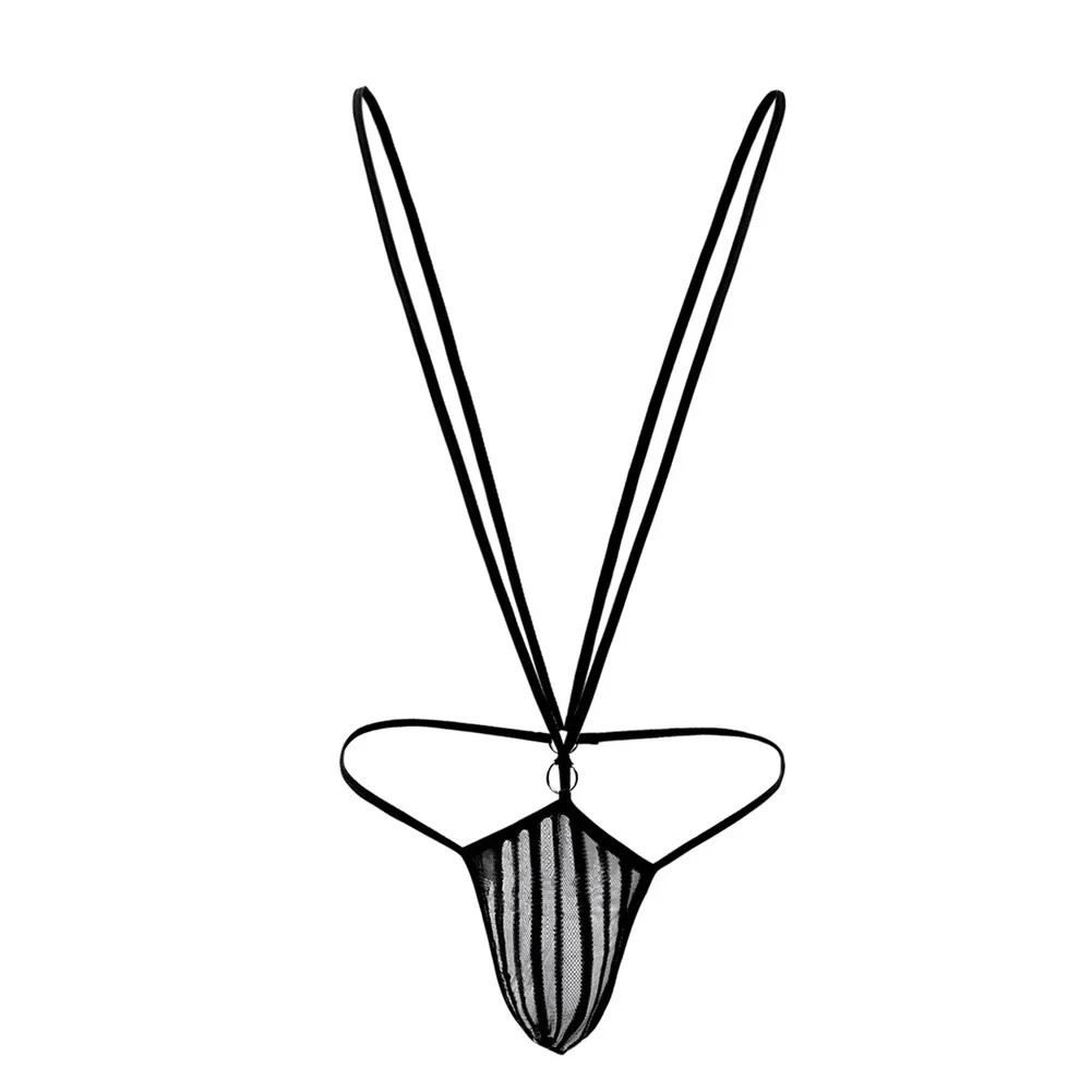 

Hot Mens Sexy Bodysuit Pouch Bag Sexy Thong Leotard Suspender Underwear Soft Thong Breathable Swimwear Hombre Male Lingerie
