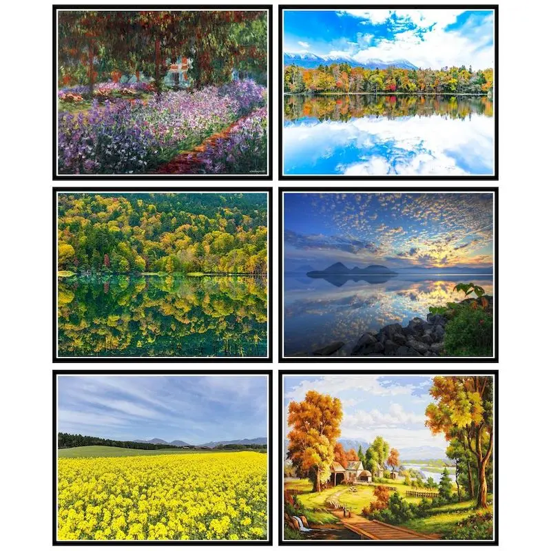 

GATYZTORY DIY Pictures By Number Nature Scenery Kits Painting By Numbers Drawing On Canvas Hand Painted Paintings Gift Home Deco