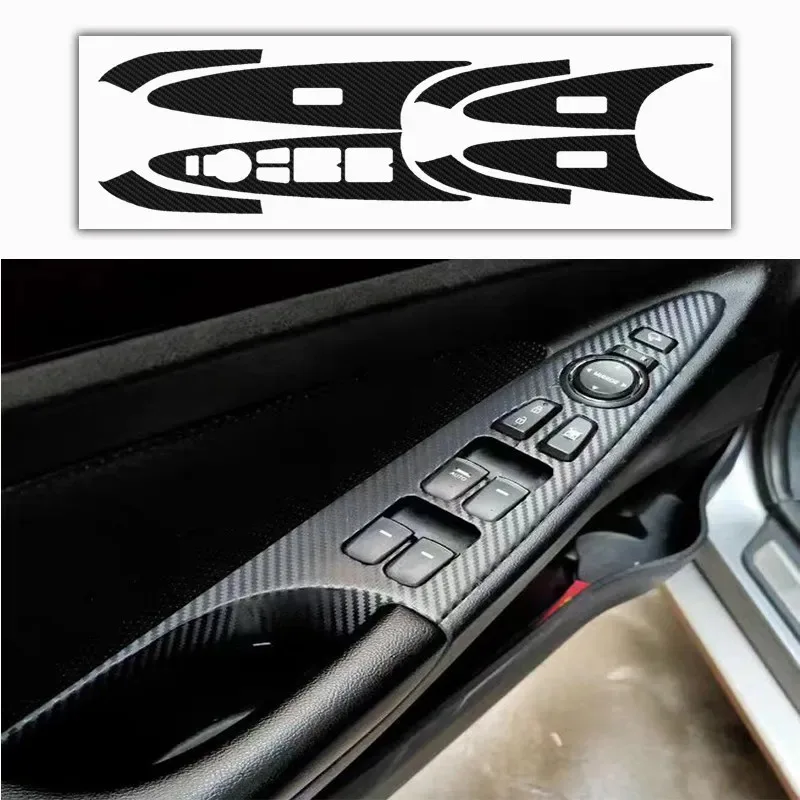 For Hyundai Sonata YF 2011-2015 Modified Parts Interior Central Control Out of The Trend Gear Sticker Free Cutting Car Film