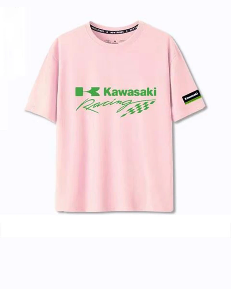 

Модная брендовая летняя мужская свободная футболка с короткими рукавами для любителей мотоциклов Kawasaki