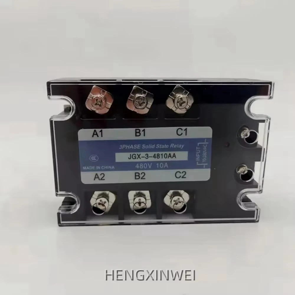 JGX-3-10DA/25DA/40DA/50DA/60DA/80DA/100DA/120DA/150DA 3 Three Phase Solid State Relay 3-32VDC Control 24-480VAC DC TO AC Parts