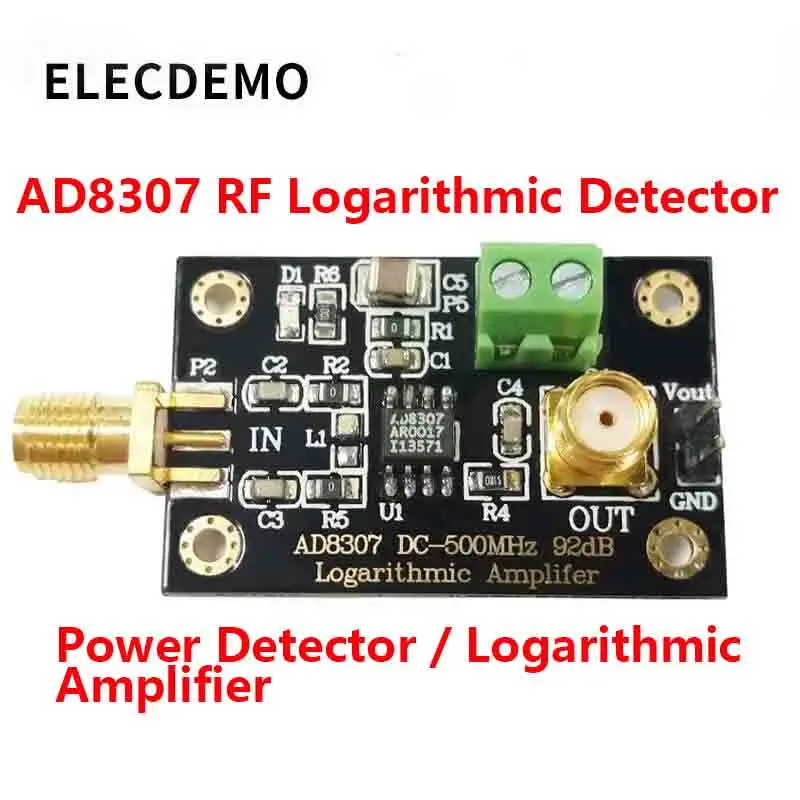 

Модуль AD8307 Модуль детектора мощности RF Логарифмический детектор Передатчик Источник антенны до 500 МГц Функциональная демо-плата