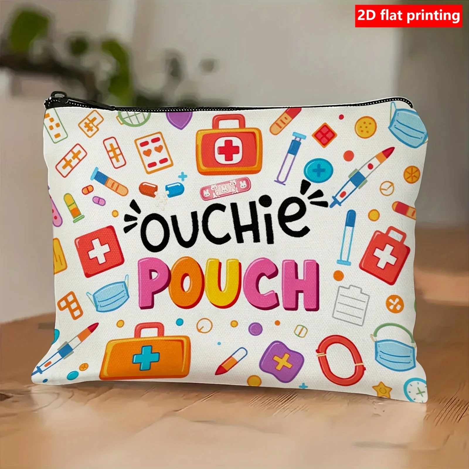 Colorful printed storage bags are suitable for travel medicine storage bags and home medicine storage bags.