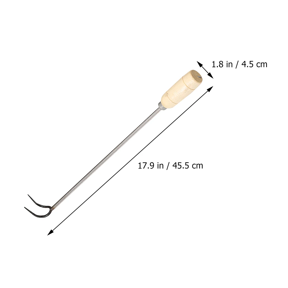 

2pcs Stainless Steel Bbq Hooks For Pork Ham Chicken Roast Duck Bacon Meat Hook Sticks Kitchen Supplies Grilling Turner Hook